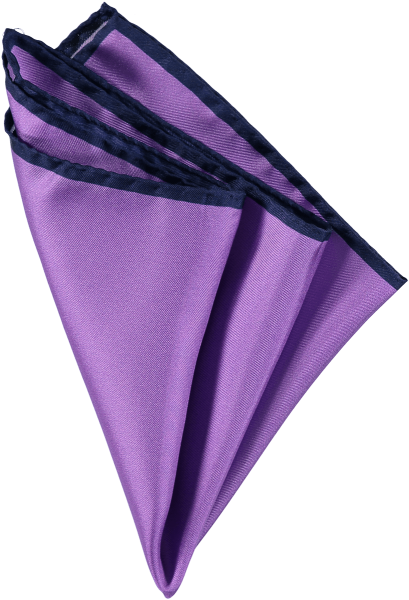 menswear-accessories-silk-pocket-square-purple-navy-plain-1 Cad & The Dandy Silk Pocket Square