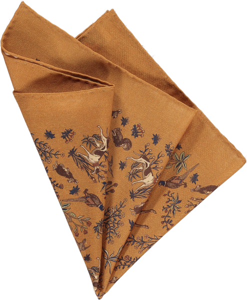 gold-fauna-pocket-square gold-fauna-pocket-square