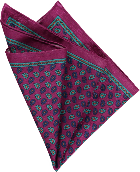 cerise-floral-pocket-square cerise-floral-pocket-square