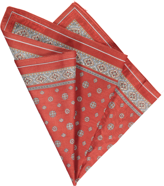 cotton-pocket-square-rust-foulard cotton-pocket-square-rust-foulard