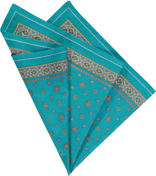 cotton-pocket-square-teal-foulard cotton-pocket-square-teal-foulard