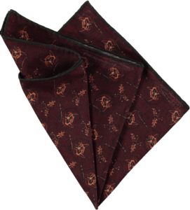 silk-pocket-square-foxes-chianti-folded