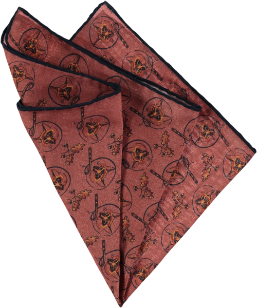 silk-pocket-square-foxes-pink-folded silk-pocket-square-foxes-pink-folded