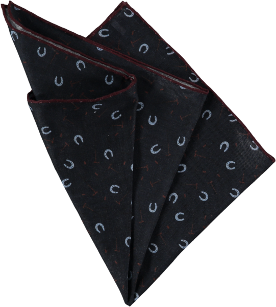 horseshoe-pocket-square-navy-folded horseshoe-pocket-square-navy-folded