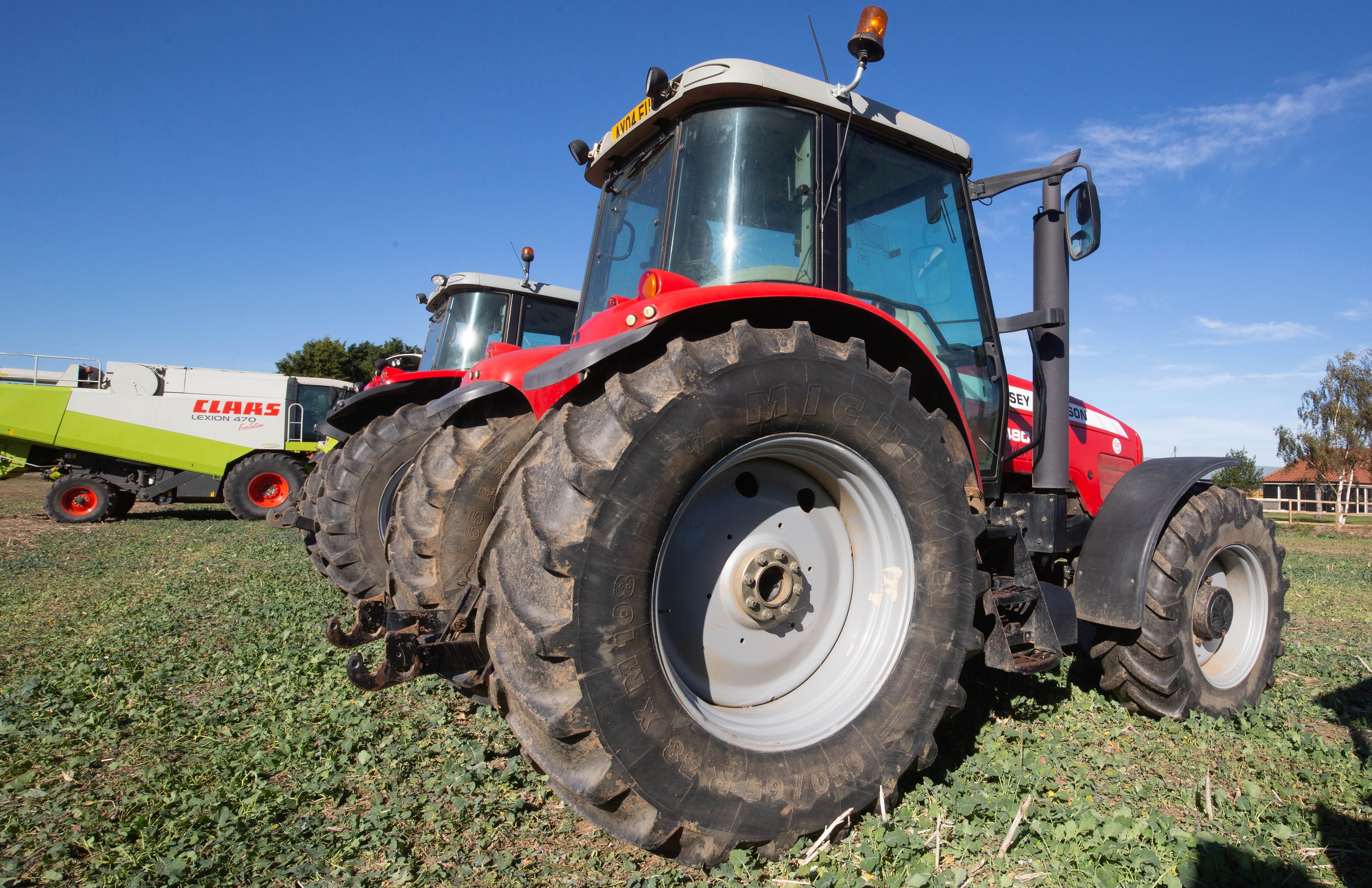 Auction report MF and Claas tractors, plus a Lexion, under the hammer