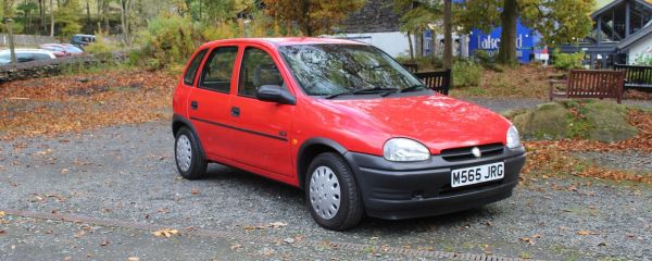 Vauxhall Corsa parked outside the museum