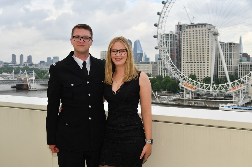© Police Care UK 2019 Thames Valley Police Constable Tom Dorman at Police Care UK reception at New Scotland Yard