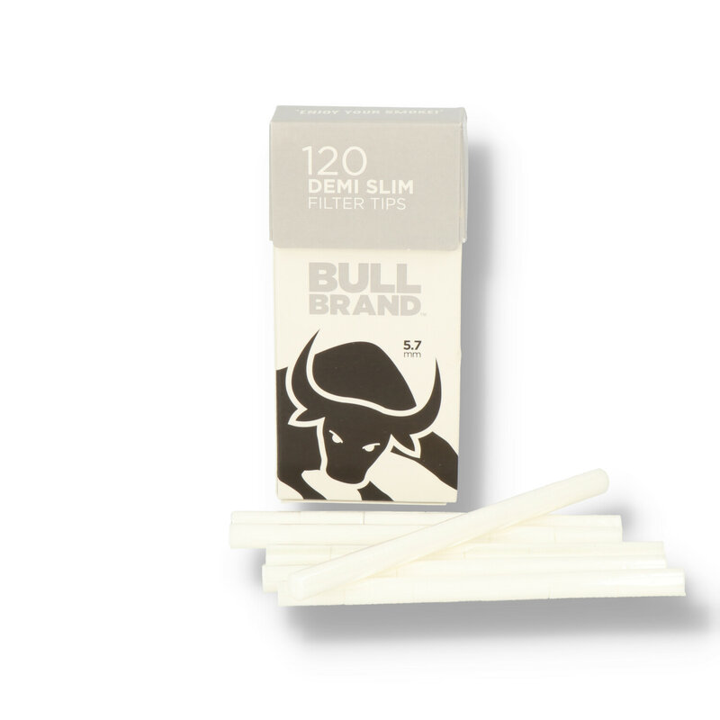 Bull Brand Demi Slim 6mm PopOut Cigarette Filter Tips Sticks (Singles)