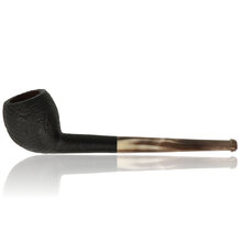 Ropp Vintage Horn Pipe Sandblast 428b Canted Egg Briar Pipe ROP-061