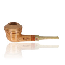 Tommaso Spanu Olivastro Freehand Olivewood Pipe with Briar Band 