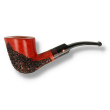 Tomasso Spanu Half Rustica Bent Handmade Italian Briar Pipe