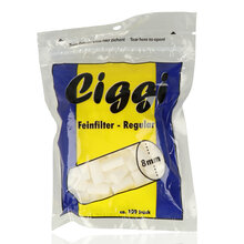 Ciggi 8mm regular cigarette filters loose in bags