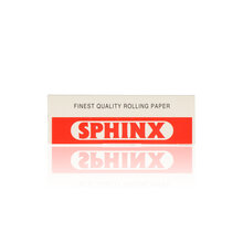 A Single packet of Sphinx Regular rolling papers with retro design