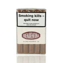 A cellophane wrapped bundle of 10 42 ring gauge cigars