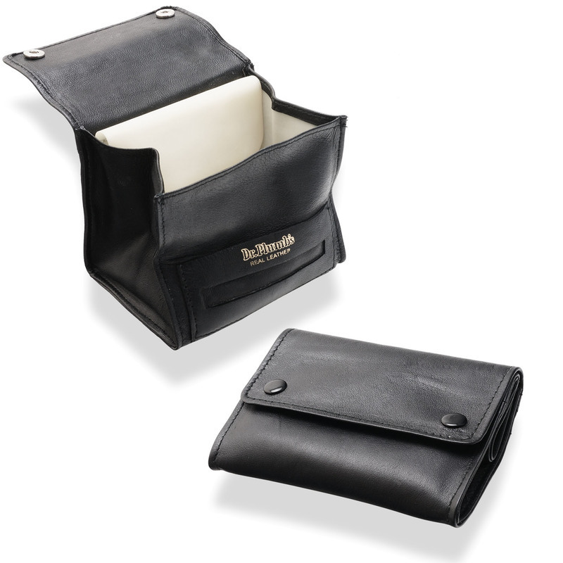 Leather Tobacco Pouches Leather Smoke Pouch Dr Plumb Black Leather Small Fold Up Box Pouch Tobacco