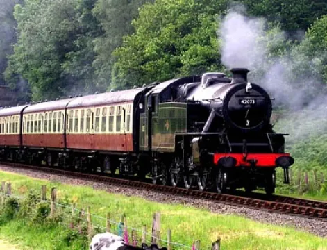 Railway attraction inner image card