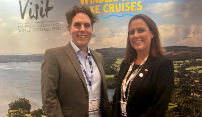 Sales & Marketing Director Jennifer Cormack, with team member James Ventham