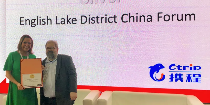 Jennifer accepting award