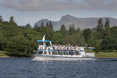 Miss Lakeland II - a modern launch on the Red Cruise between Bowness and Ambleside.