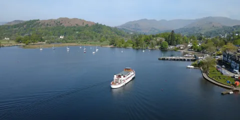 One of our "steamers" and views of Waterhead