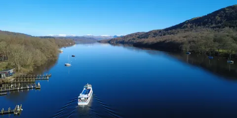 Modern launch at Lakeside