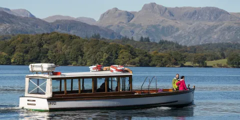Traditional wooden launch coming to Ambleside