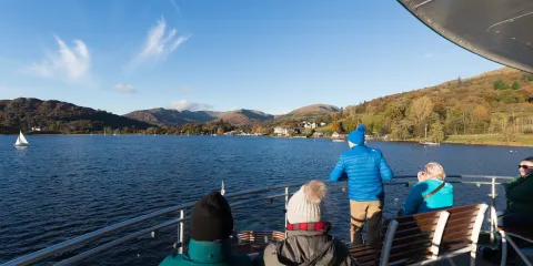 Customers enjoing their cruise to Waterhead