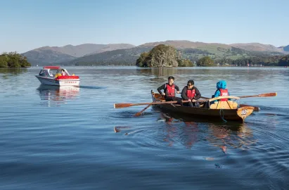 Rowing boats can take a maximum of 6 people