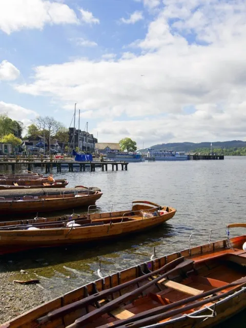 Row boats are available at Bowness & Ambleside