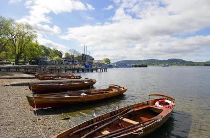 Row boats are available at Bowness & Ambleside