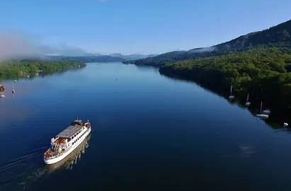 A 'steamer' on the Yellow Cruise heading north