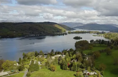 The beautiful southern half of Lake Windermere