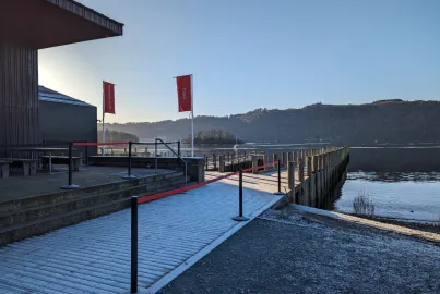 Windermere Jetty Musuem on a winters day