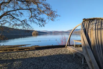 The view from Windermere Jetty Museum