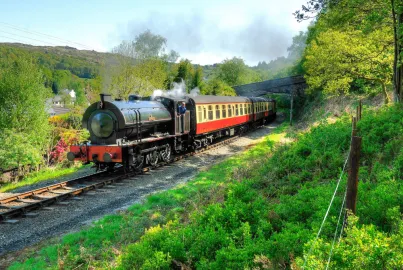 Lakeside & Haverthwaite steam train