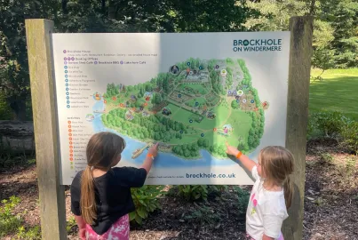 Visitor map at Brockhole