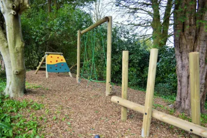 Childrens play area at Leighton Hall