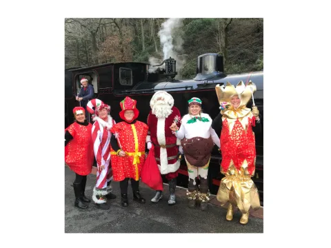 Lakeside and Haverthwaite tinsel train
