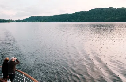 Stunning views from the steamer's outer decks
