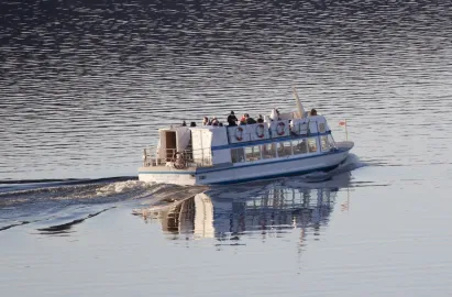 Dress up warm on the outer decks for stunning views