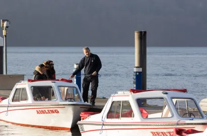 Electric self-drive boats are available to hire in winter