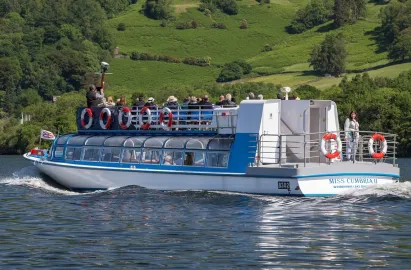 There are stunning views from the outer decks