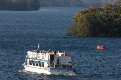 Modern launches operate all year round on this route