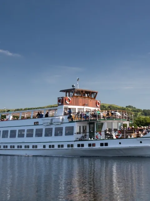 MV Swan on the Red Cruise - one of three 'steamers'