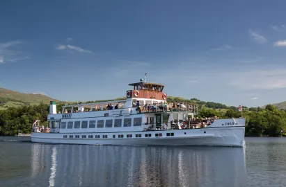 MV Swan on the Red Cruise - one of three 'steamers'