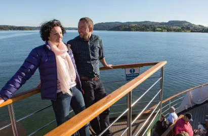 There's stunning views from 'steamer' outer decks