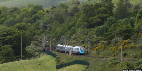 A Transpennine Express train on the West Coast Mainline