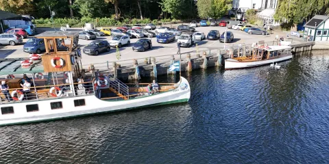 Two boats at Lakeside Pier