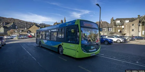 A Stagecoach bus at Ambleside Bus Station