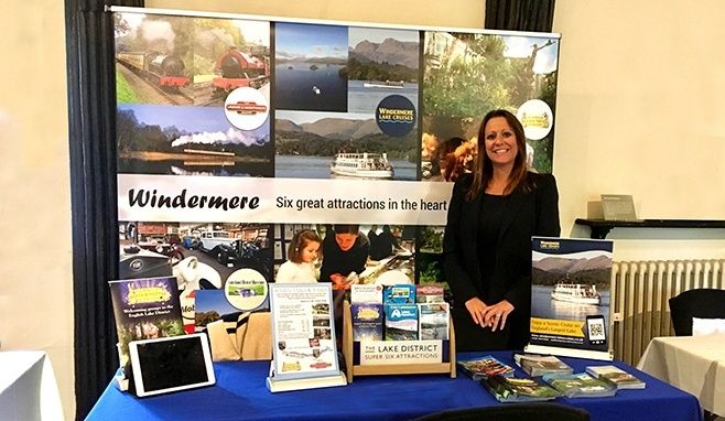 Jen Cormack, Sales Director at a tradeshow